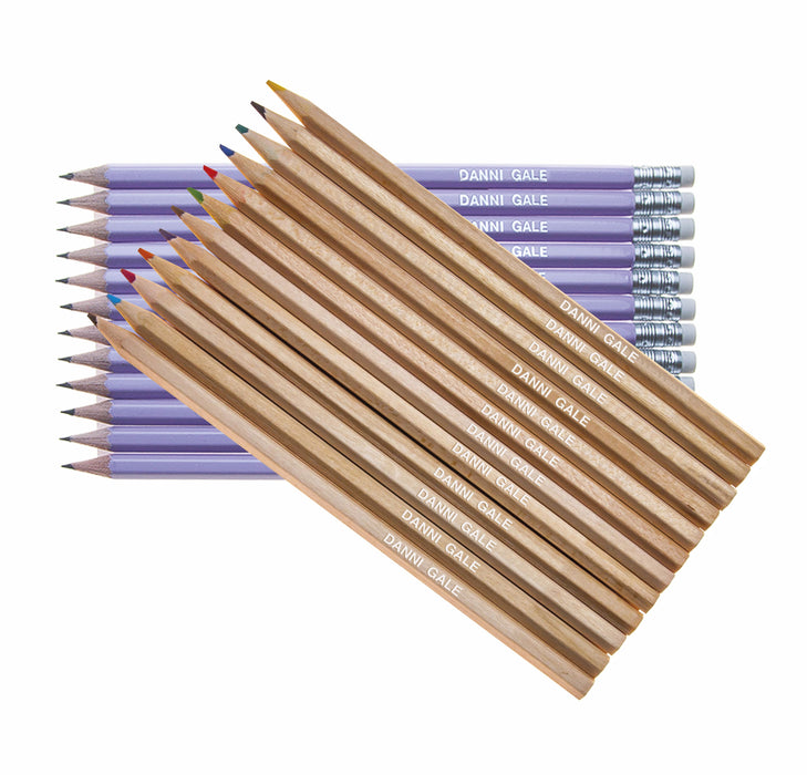 12 Natural Wood Colouring & 12 Graphite Pencils