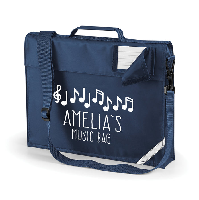 Music Book Bag with Name version 2 - Shoulder Strap