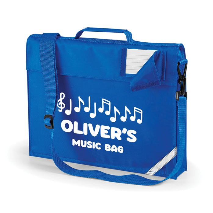 Music Book Bag with Name version 2 - Shoulder Strap