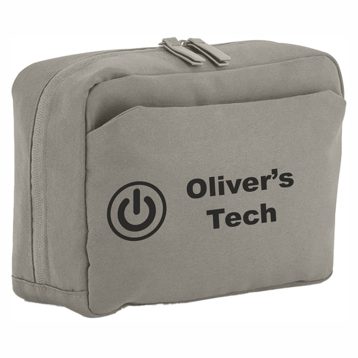 Personalised Travel Tech Case Accessories Bag