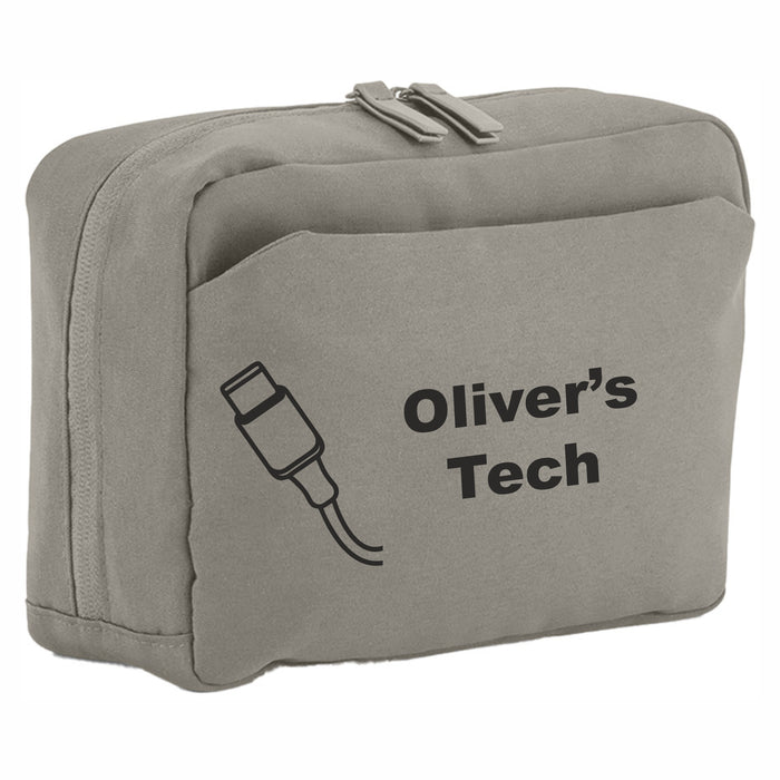 Personalised Travel Tech Case Accessories Bag